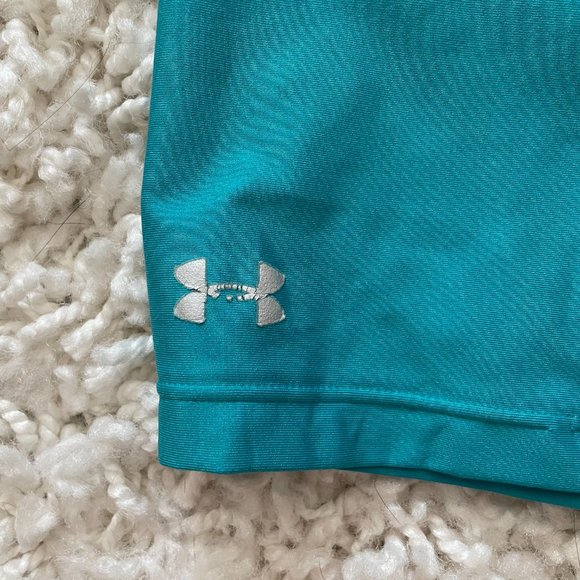Under Armour Women's Spandex Shorts in Teal, Size M - Picture 2 of 4